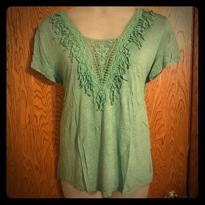 Daytrip (Buckle) Lightweight Crochet Open Back Top